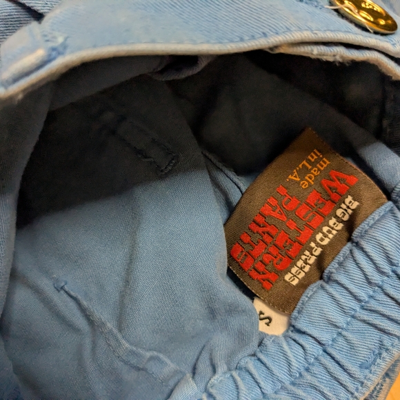 Big Bud Press Greek Blue Western Pants, size small - Picture 3 of 4